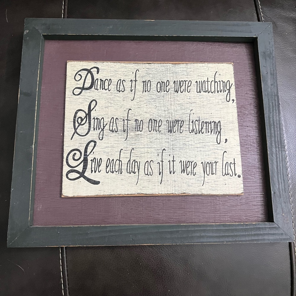 Inspirational Quote Wooden Wall Sign